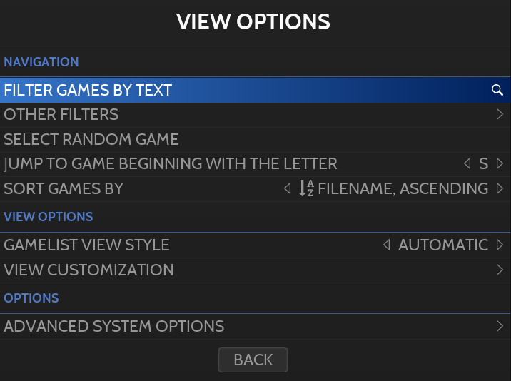 View Options | RetroBat Wiki